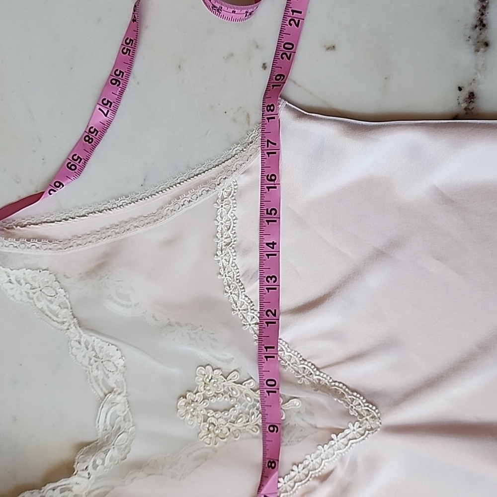 Alexandra Nicole pale pink chemise with lace size medium - Picture 6 of 10
